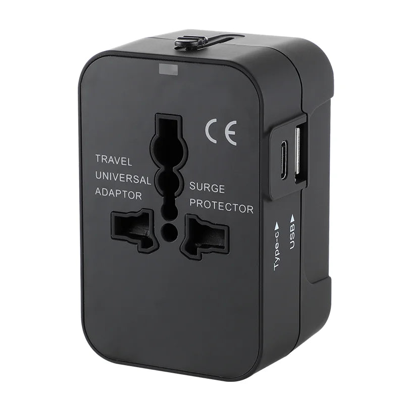 Universal Travel Adapter with Dual USB Ports