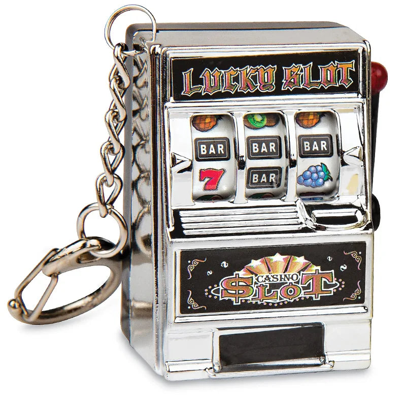 Mini Slot Machine Key Chain