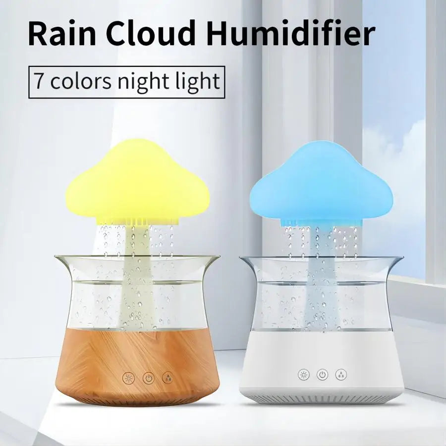 RGB Rain Cloud Diffuser Humidifier with Rain Sounds