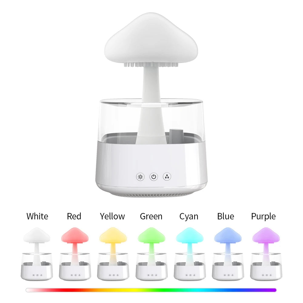 RGB Rain Cloud Diffuser Humidifier with Rain Sounds