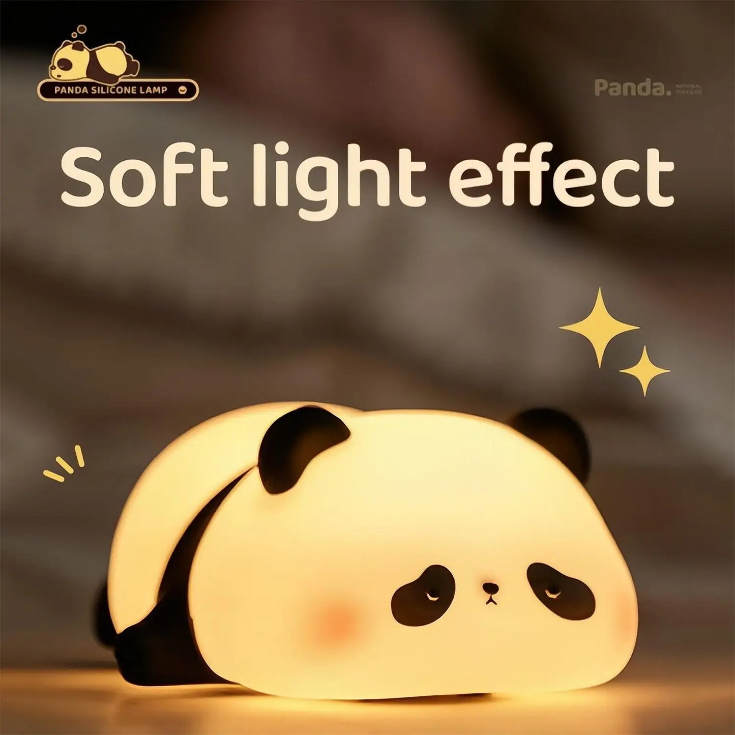 USB Rechargeable Silicone Night Light - Cute Sheep, Panda, Rabbit Designs