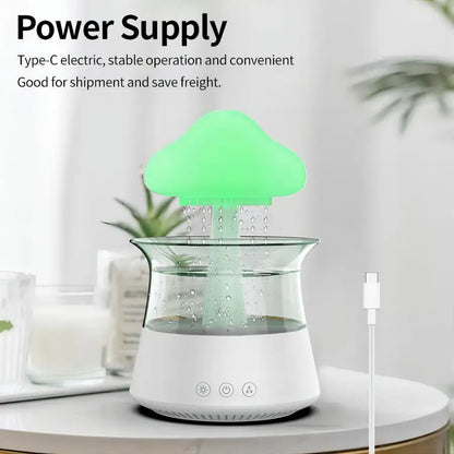 RGB Rain Cloud Diffuser Humidifier with Rain Sounds