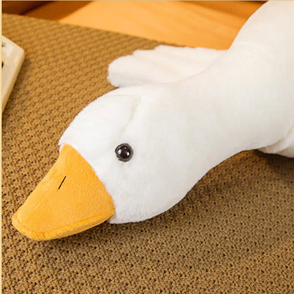 DrowsyDuck™ White Stuffed Duck Plushie