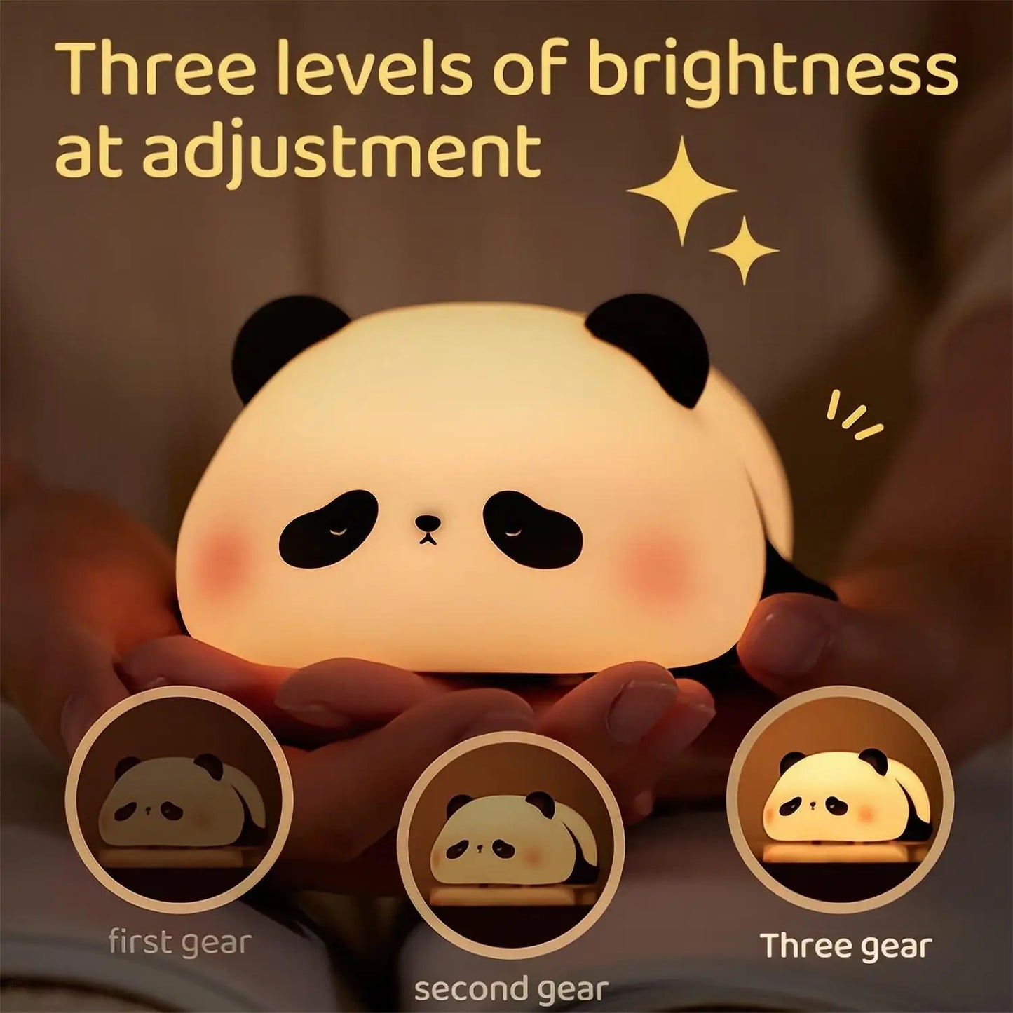 USB Rechargeable Silicone Night Light - Cute Sheep, Panda, Rabbit Designs