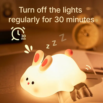 USB Rechargeable Silicone Night Light - Cute Sheep, Panda, Rabbit Designs