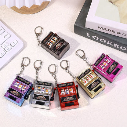 Mini Slot Machine Key Chain