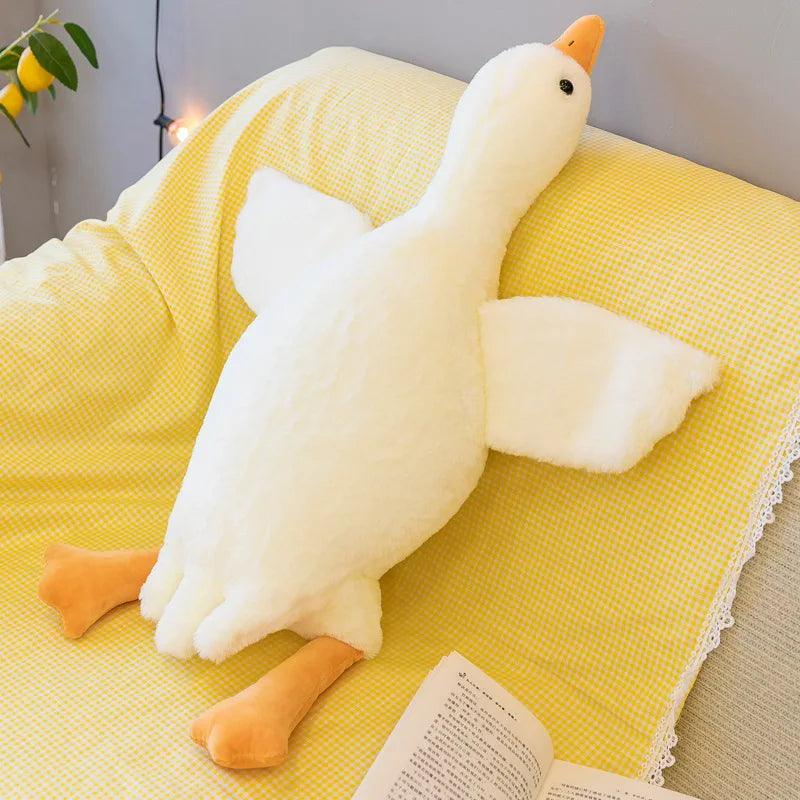 DrowsyDuck™ White Stuffed Duck Plushie